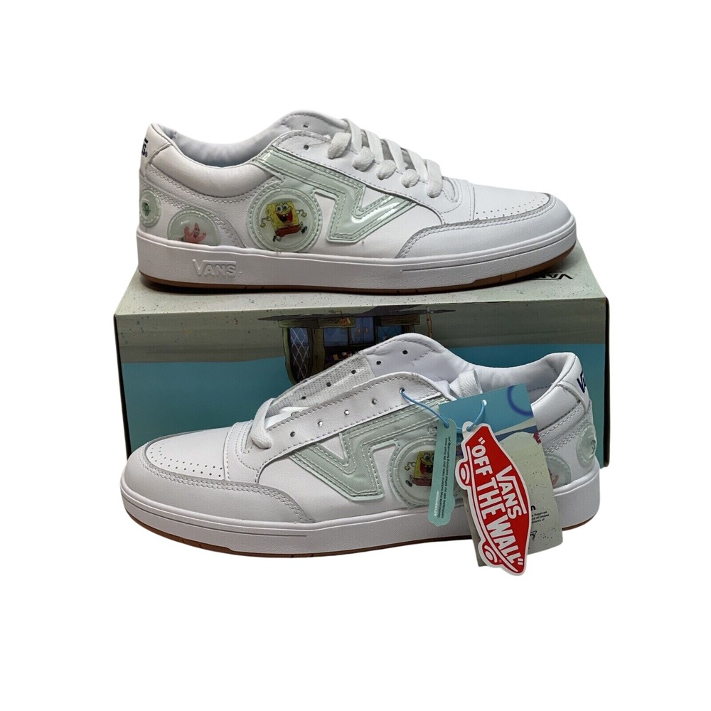 Vans Sneakers x Spongebob Lowland CC Bubble White Leather Limited Men's 12‎ New